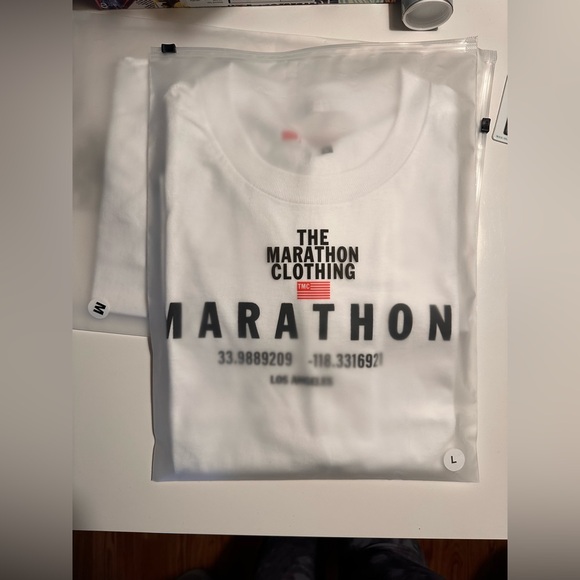 *BRAND NEW LIMITED EDITION* - TMC MARATHON FOUNDATION T-SHIRT - WHITE/BLACK - Picture 4 of 5